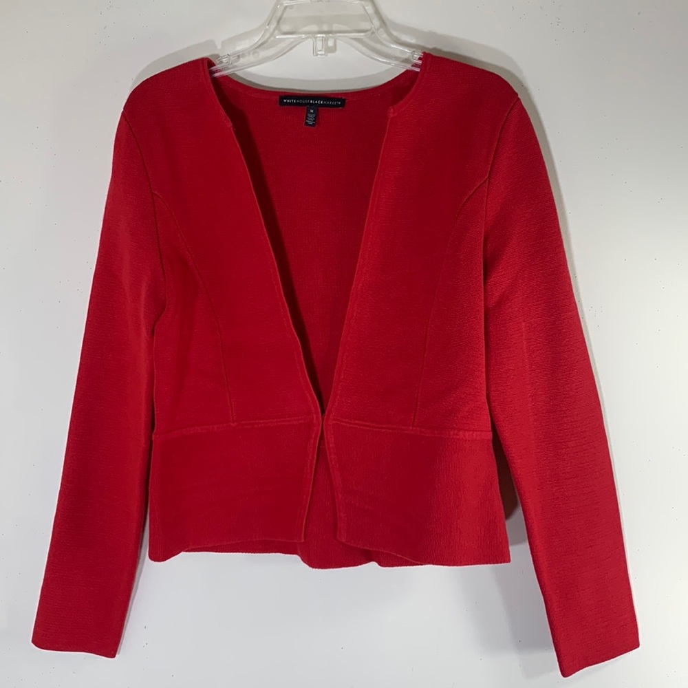 NWOT. White House Black Market Hook and Eye Front Cardigan Jacket Women’s Medium